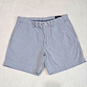 Women's Polo Ralph Lauren Shorts Seersucker Print Size 31 Classic Fit 6" Inseam